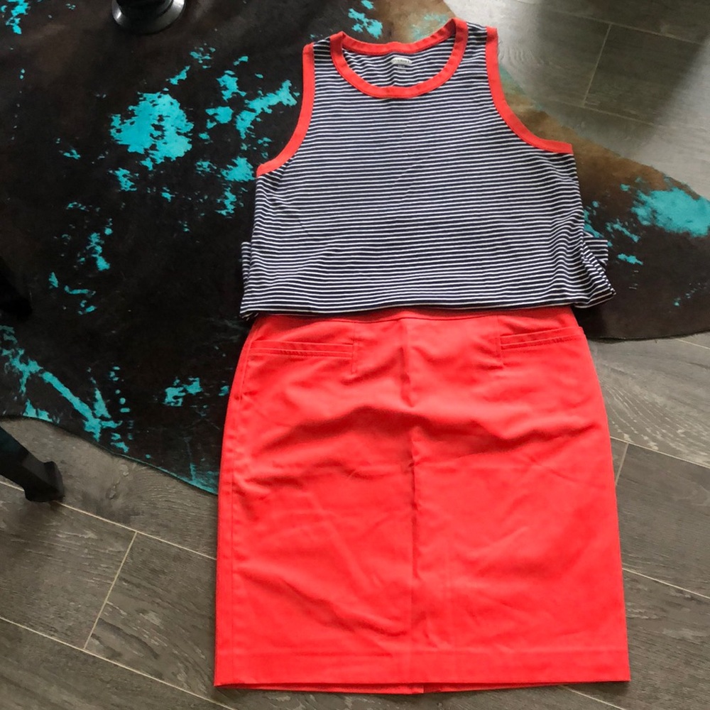 Super cute. HALOGEN Sz 10 skirt & tank